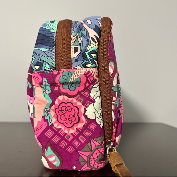 Maaji Large Cosmetic Make-up Travel Bag - 2 Zipper Compartments VGUC - Picture 5 of 12